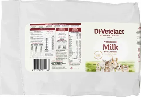 Di-Vetelact Powder Low Lactose Milk Replacer & Nutritional Supplement for Animals - 5 kg Bag Di-Vetelact Powder Low Lactose Milk Replacer & Nutritional Supplement for Animals - 5 kg Bag