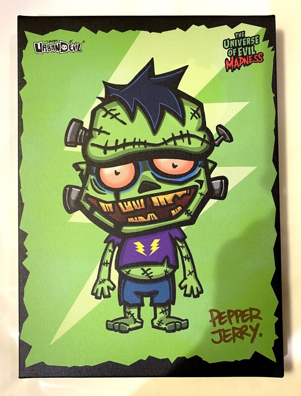 The Universe of Evil Madness Canvas Wall Art Frankenpunkstein &quot;SIGNED BY ARTIST”​