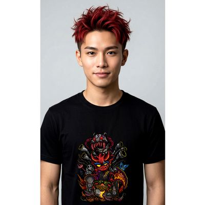 ​The Devil Warrior on Throne - Women's &amp; ‎Men's Graphic Tees New Arrivals