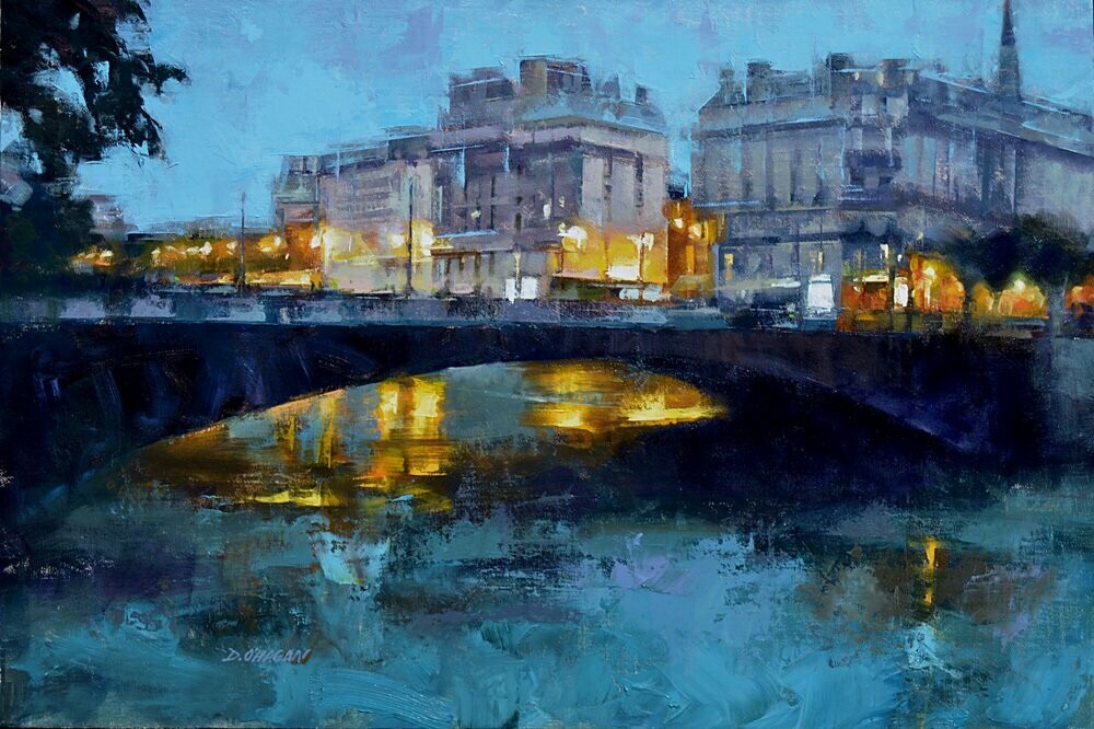 Seine Reflections at Night