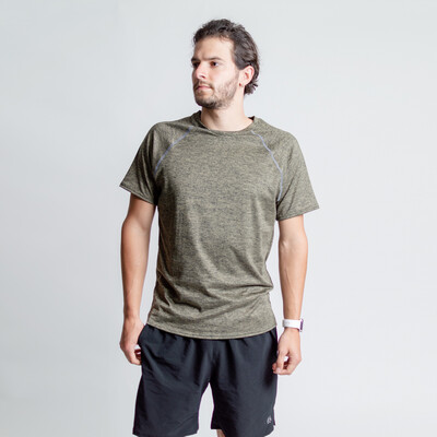 Playera Verde Jaspeado