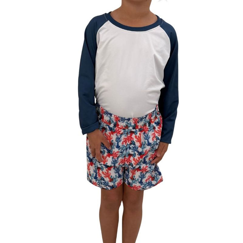 Pantaloneta Langostas Azul y Roja Pantaloneta Langostas Azul y Roja