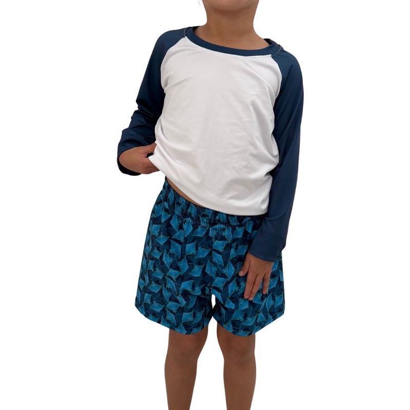 Pantaloneta Manta rayas