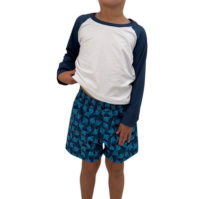 Pantaloneta Manta rayas