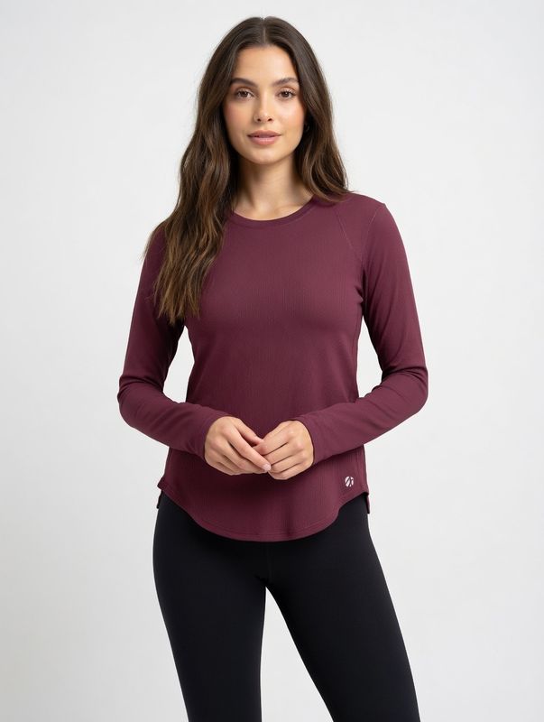 Blusa Manga Larga Espalda Abierta