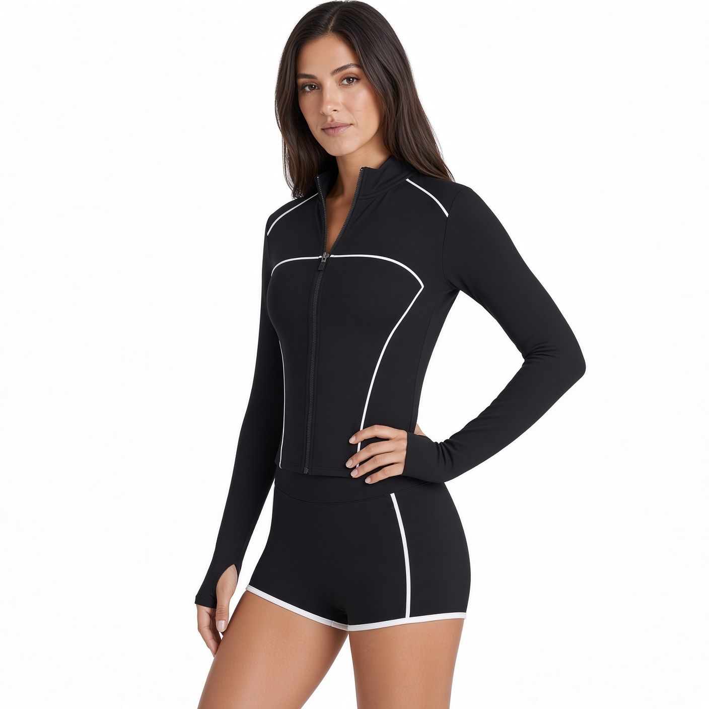 Set de Biker con Linea Negra Set de Biker con Linea Negra