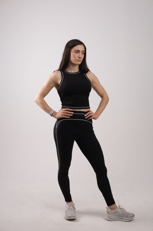 Crop Top con Linea Blanca