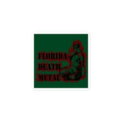 Florida Death Metal Sticker - Green 