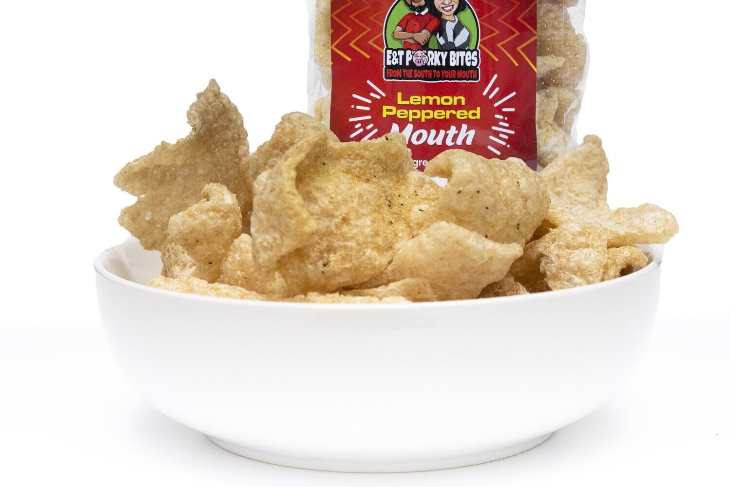Lemon Peppered Flavored Fried Pork Rinds