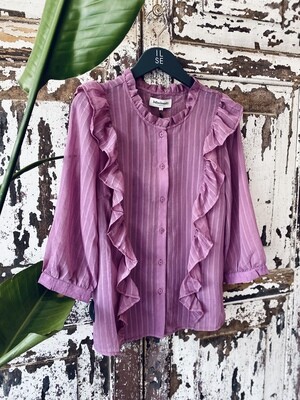 Lolly’s Laundry Hanni Shirt Blouse Plum Paars 22164_2040