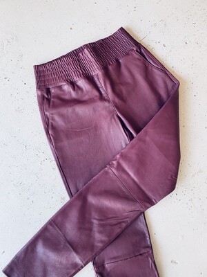 Ibana Colette Leather Pants Cherry Pink 3022300