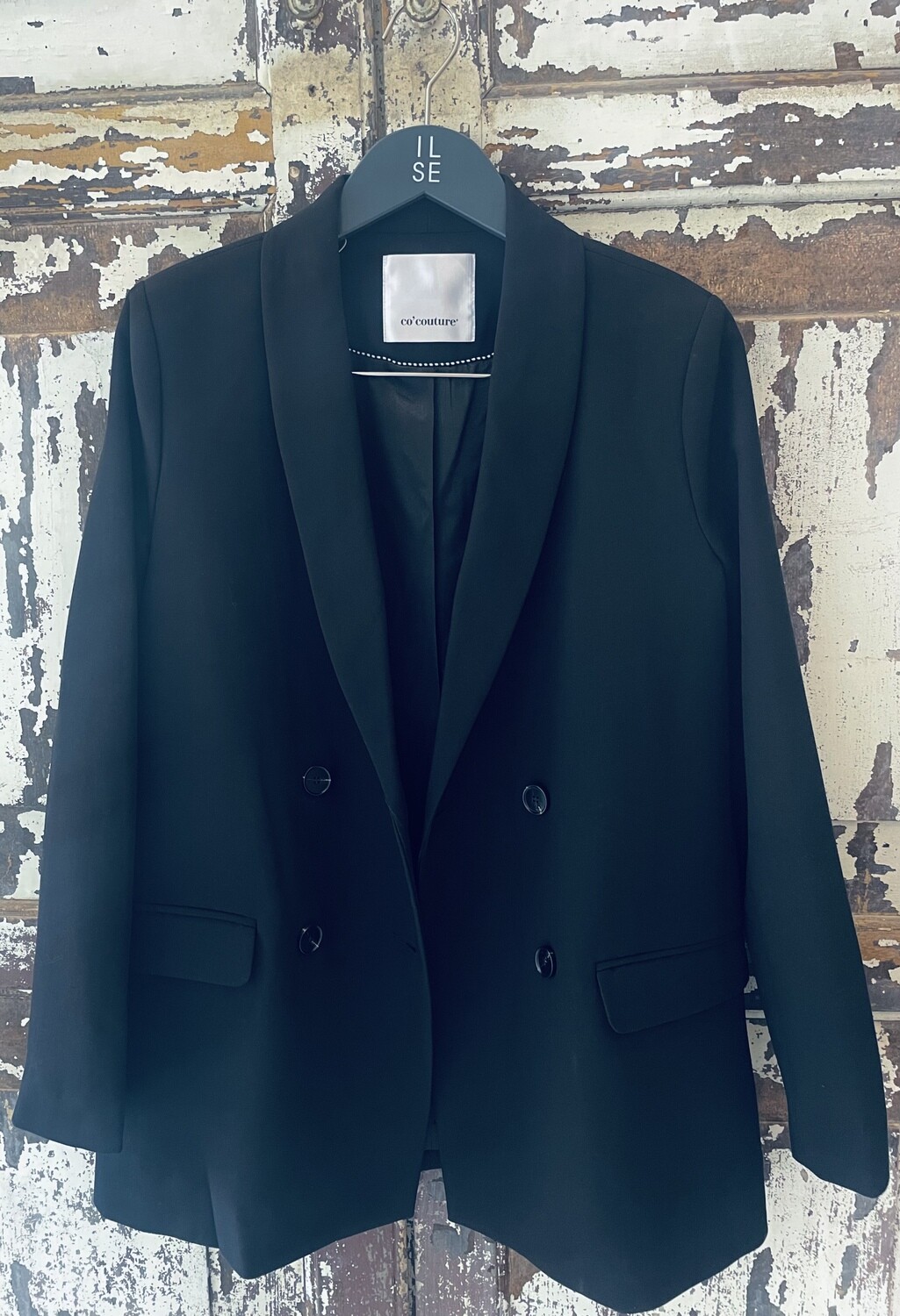 Co'couture Vola Oversized Blazer zwart 90082-w22