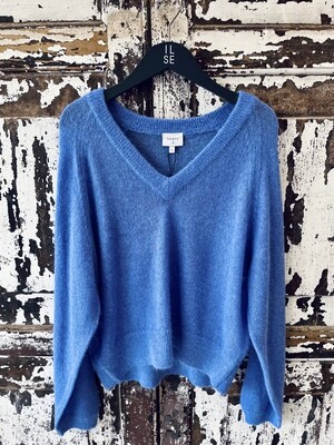 Dante 6 Domes v-neck Sweater blauw 224400