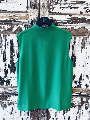 Closed STAND-UP COLLAR TOP groen C94710-26T-22