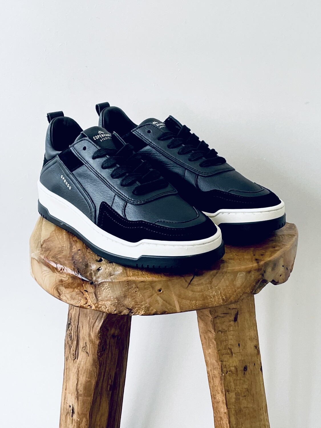 Copenhagen Leather Mix Sneaker zwart CPH161