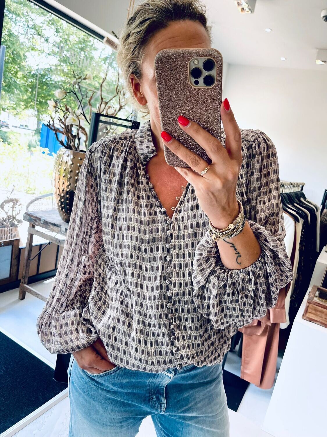 Ibana Talici Lurex Top Iconchain 302340075