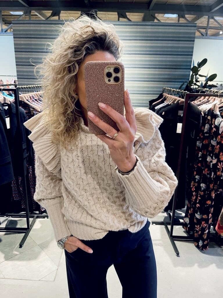 Dea Kudibal SYDNIE RWS Pullover with flounce offwhite 1770723