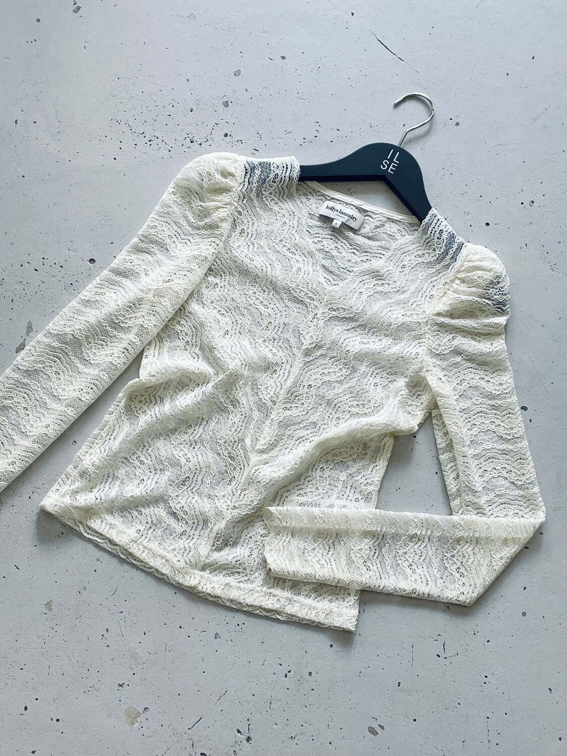 Lollys Laundry Toluca top offwhite 23410-2013