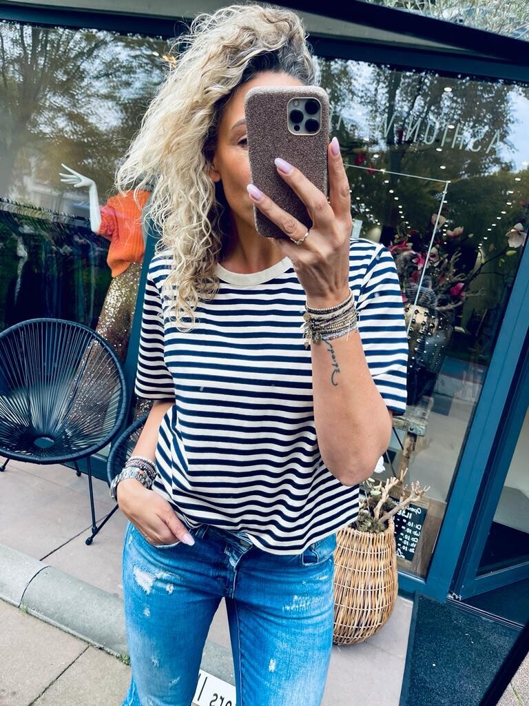 Sofie Schnoor T-shirt blauw S233306
