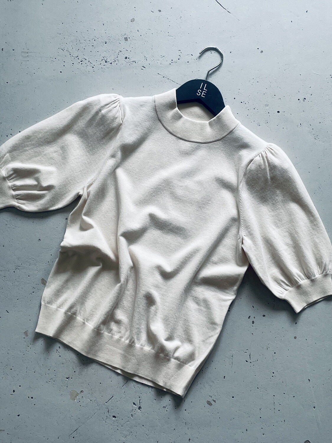 Essentiel Antwerp Effervescence knitted Top offwhite EFFERVESCENCE
