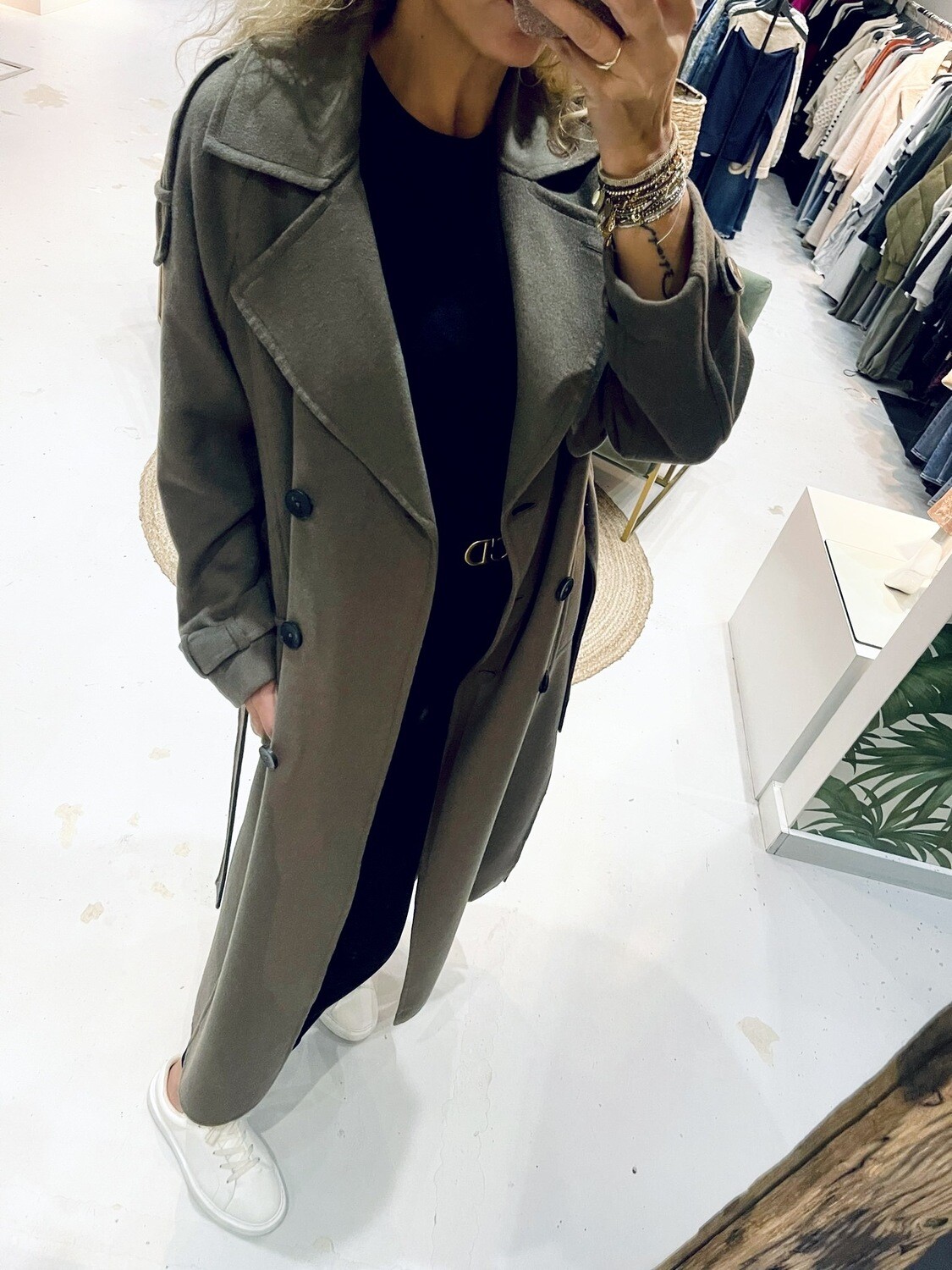 Dante 6 Ranger trenchcoat groen 233182