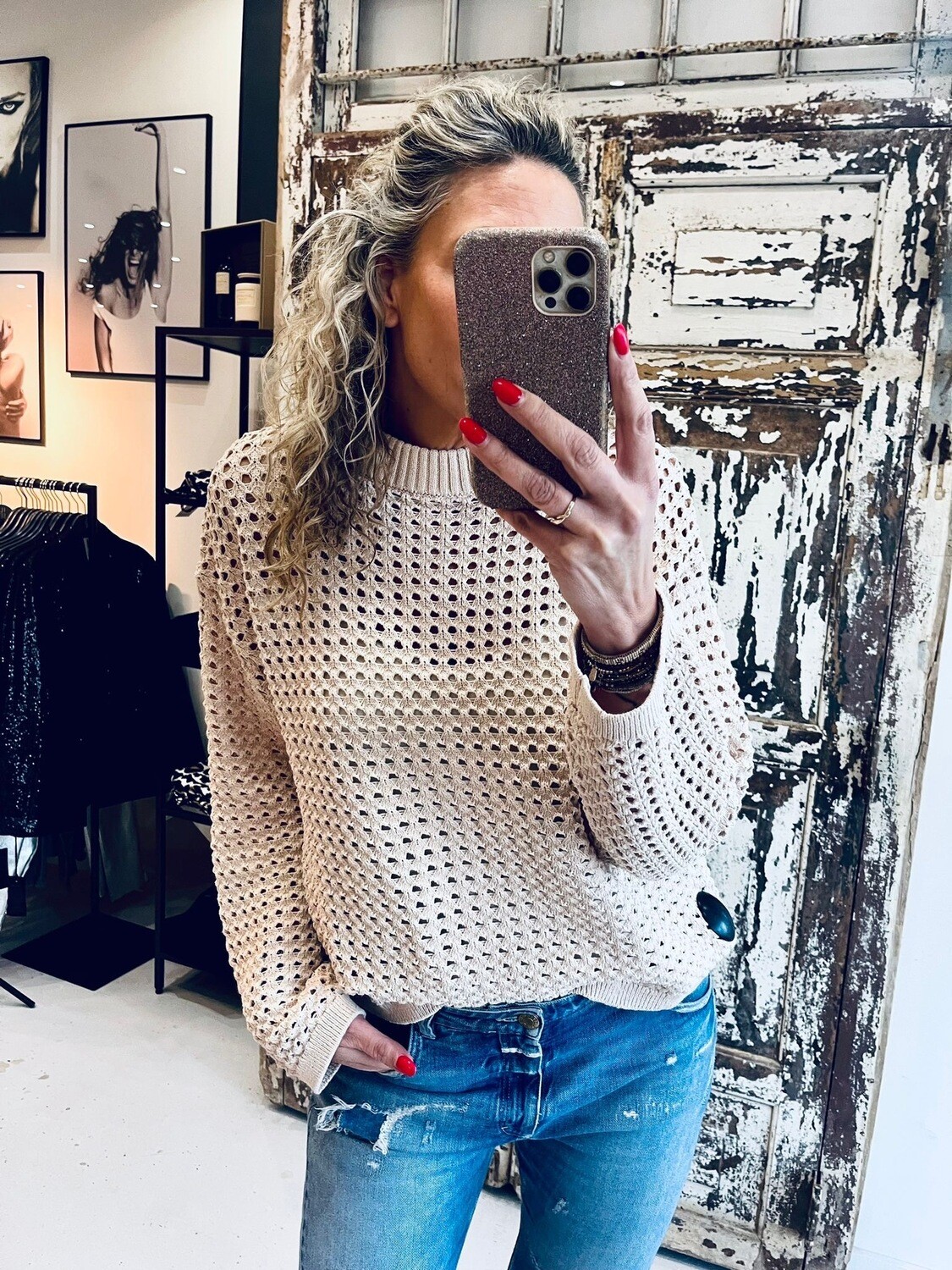 Ibana tossa knit offwhite 302420111