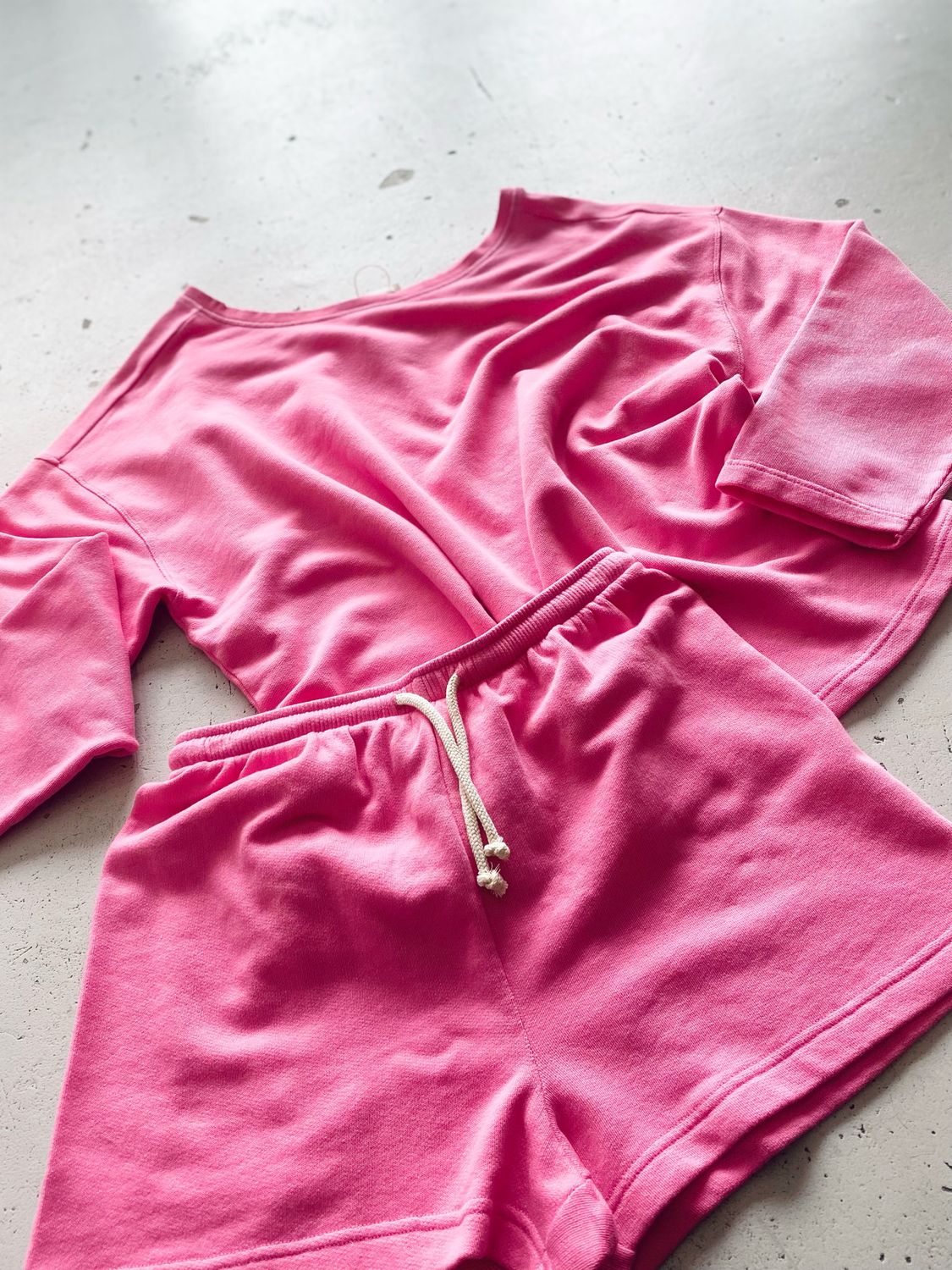 American Vintage Jogging short roze HAPY09AE24