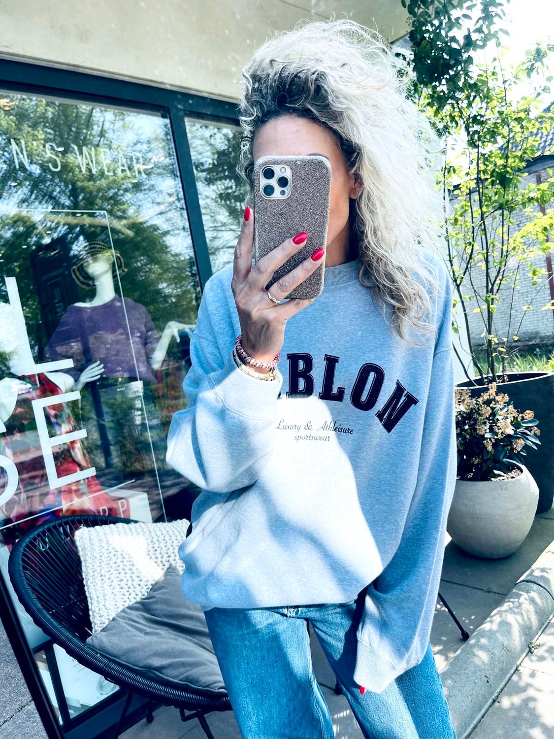 Deblon Sports sweater grijs Puck Sweat