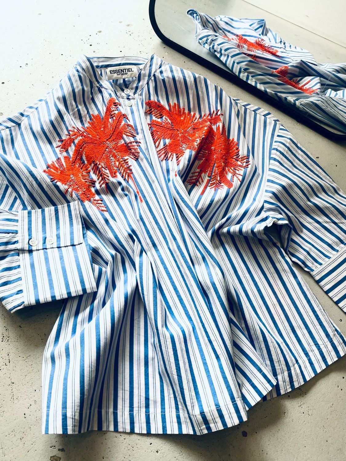 Essentiel Antwerp Blouse Blauw FERGANA-F5OW