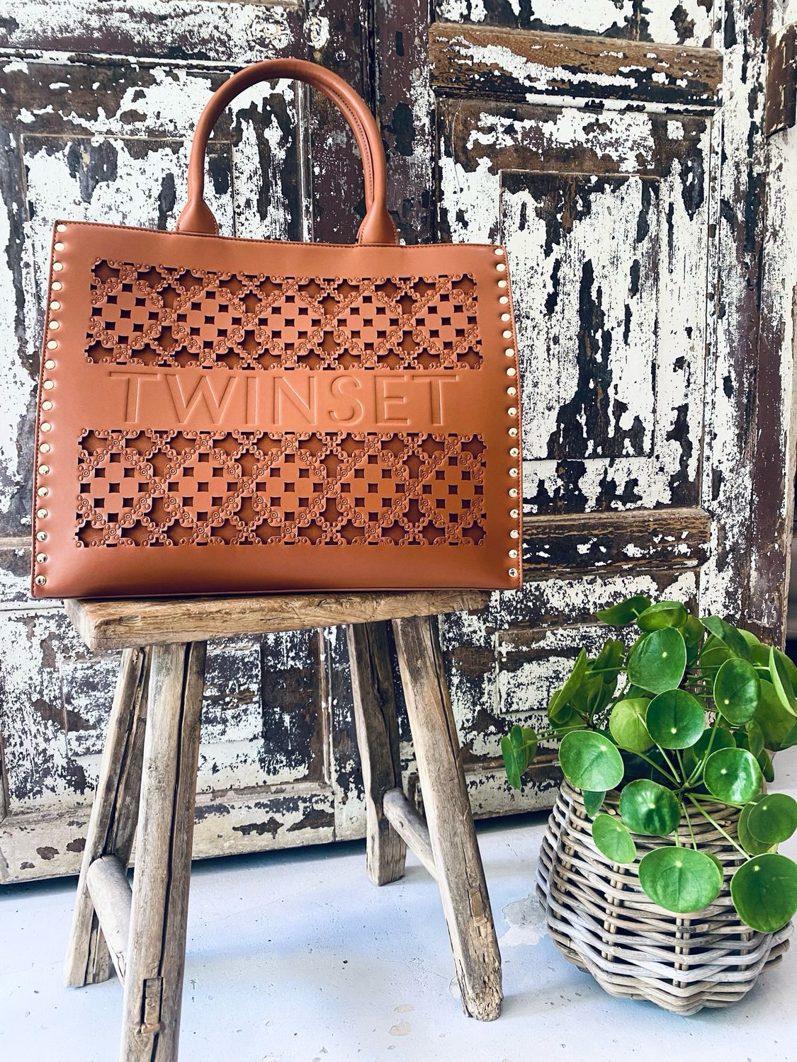 Twinset Tas cognac 242TB7370