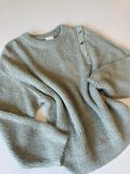 Dante6 Bruni fancy button sweater Groen 243405