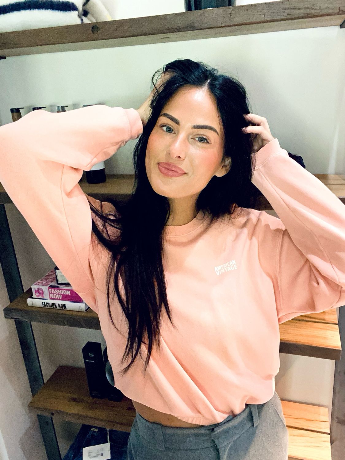 American Vintage SWEAT ML COL ROND MELBA VINTAGE IZU03AH24