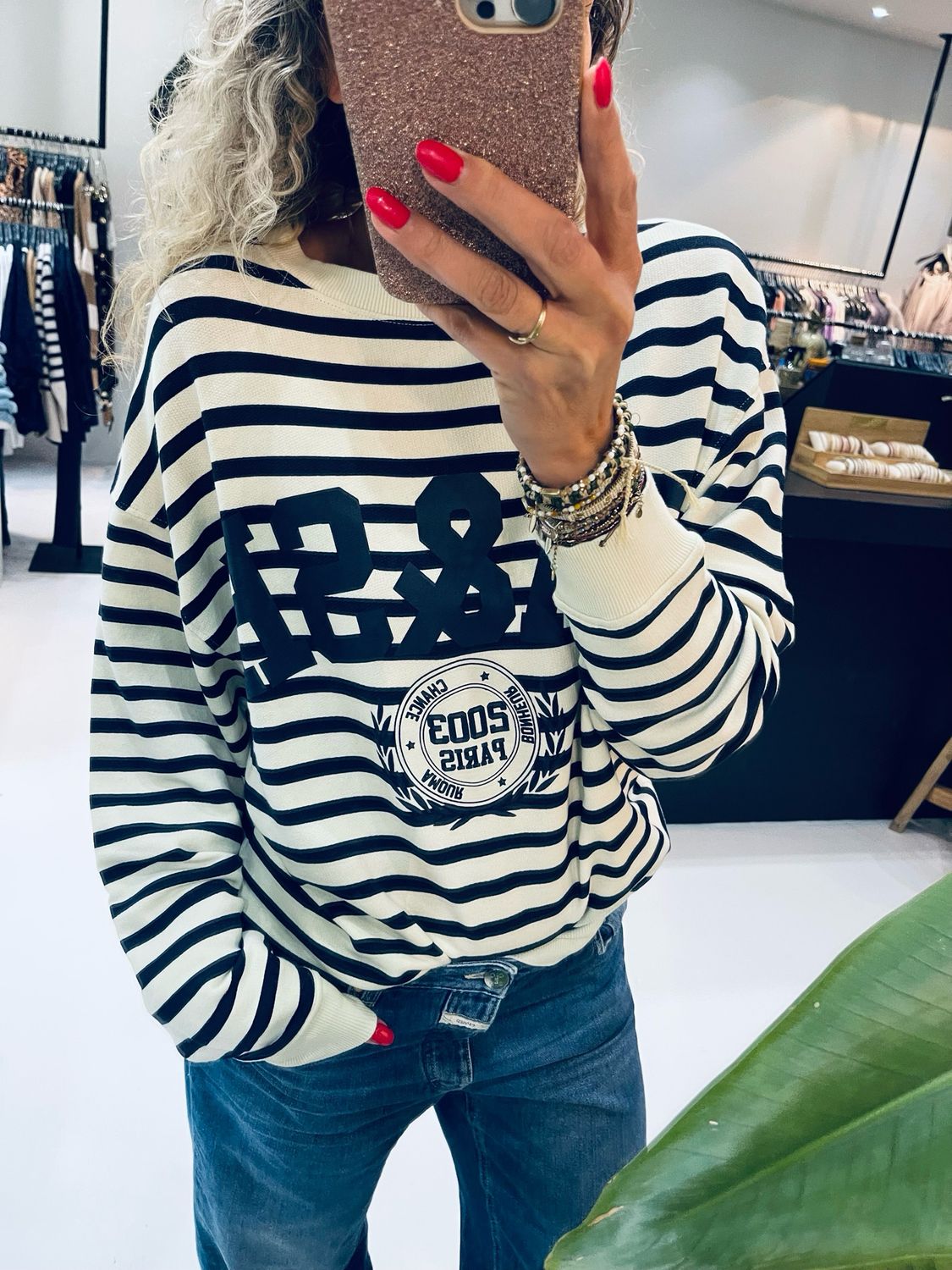 ba&amp;sh Sweatshirt Benjamin Blauw 1H24BENJ