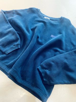 American Vintage SWEAT ML COL ROND MARINE VINTAGE IZU03AH24