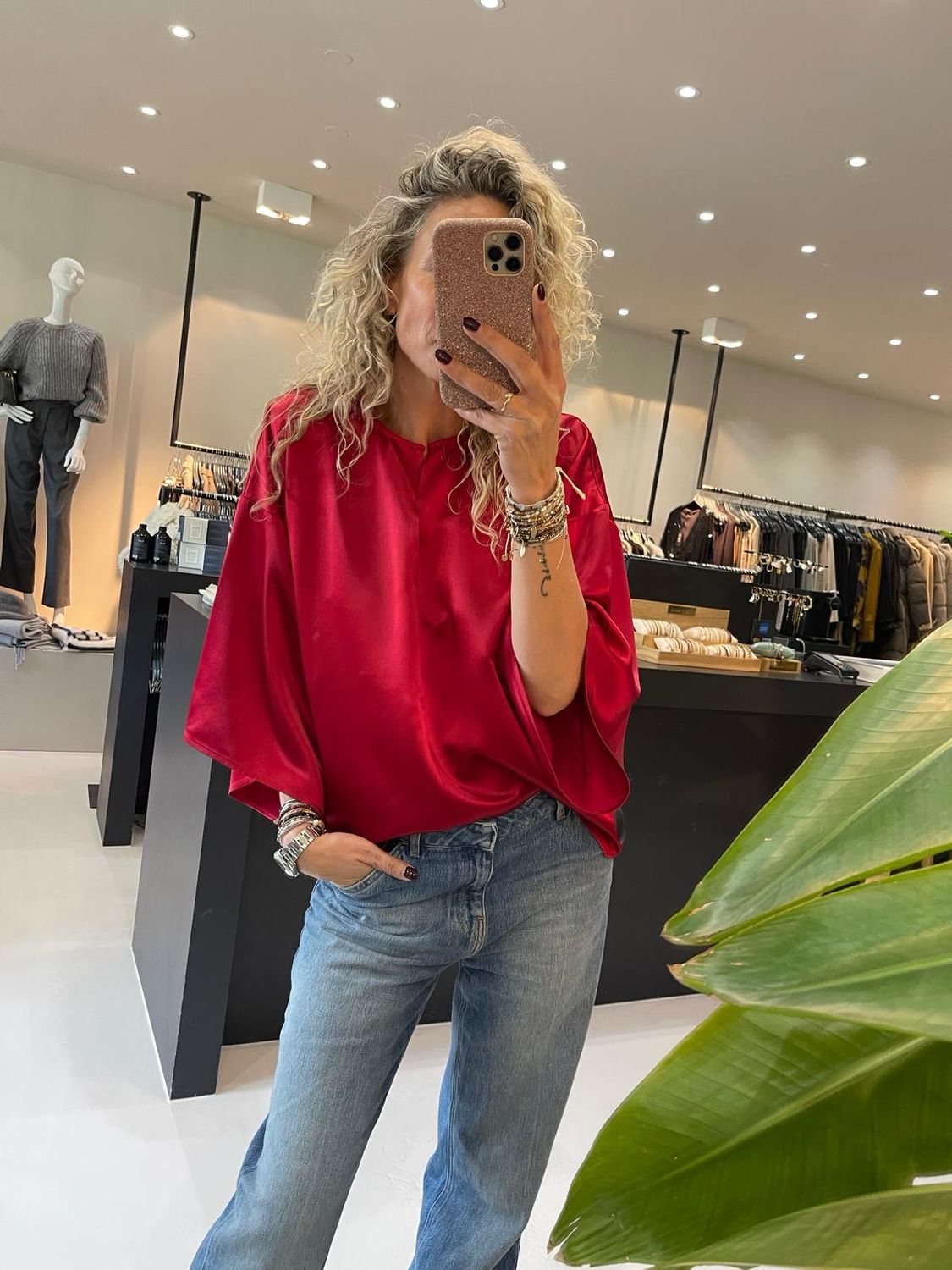 By Malene Birger Cicie blouse Rood 1025001