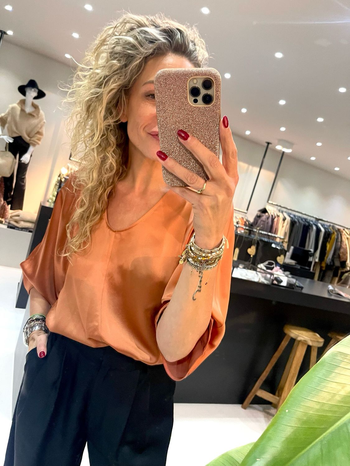 By Malene Birger Blouse brique 2024080 Q70365020