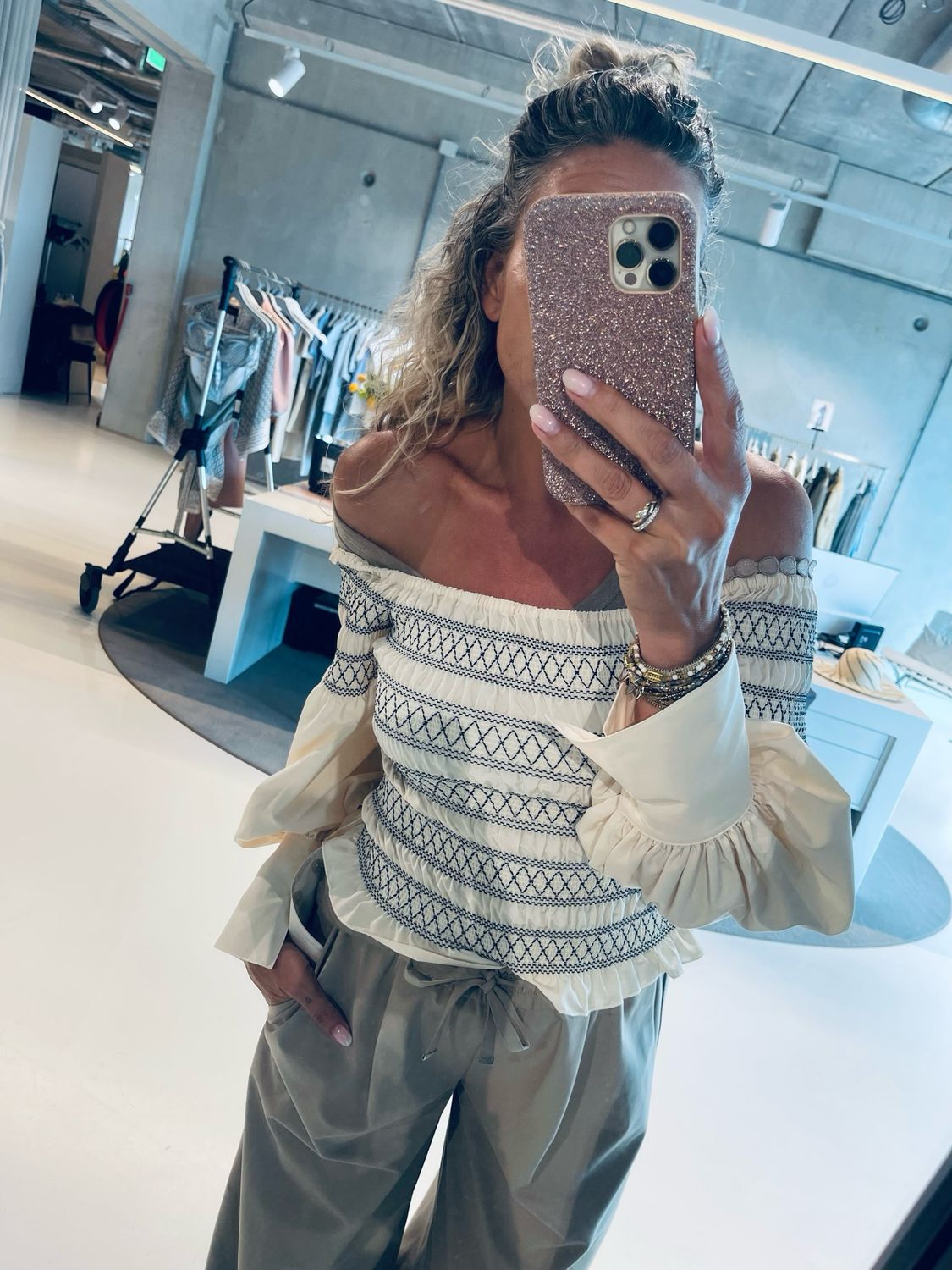 Ibana Trae Blouse Off white 302530041