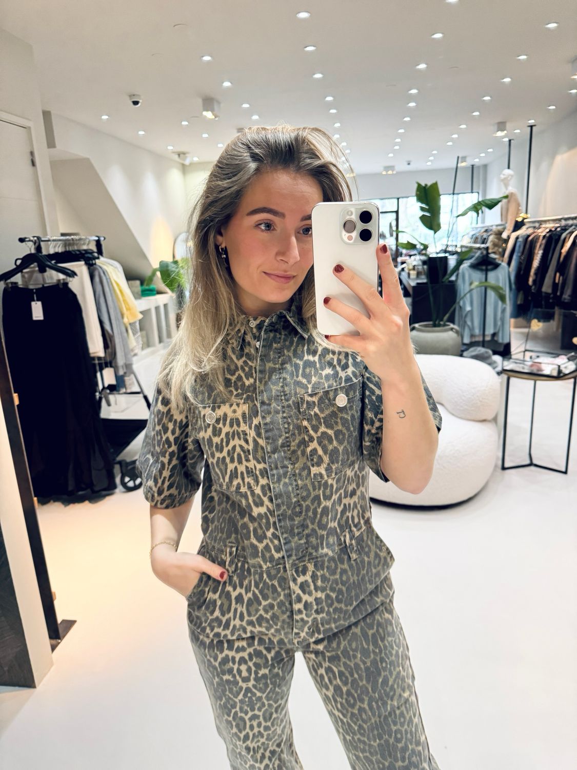 Sofie Schnoor WILMASW JUMPSUIT Light brown leopard S251426
