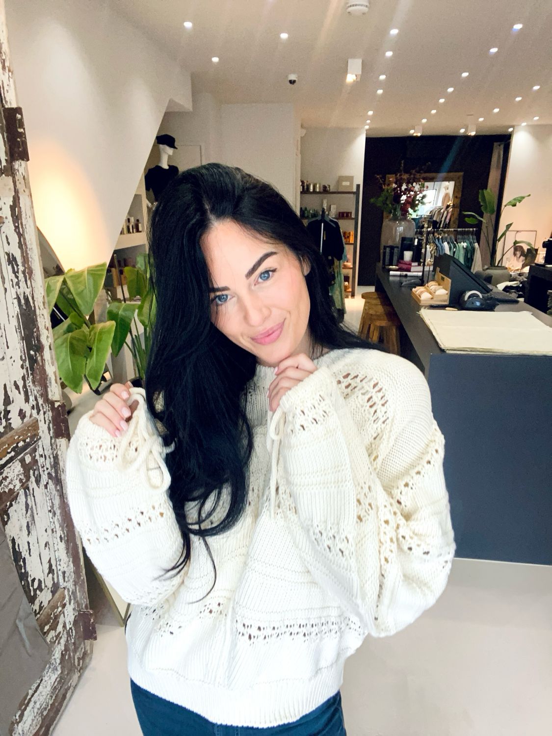 ba&sh Pull lory Off White 1E25LORY