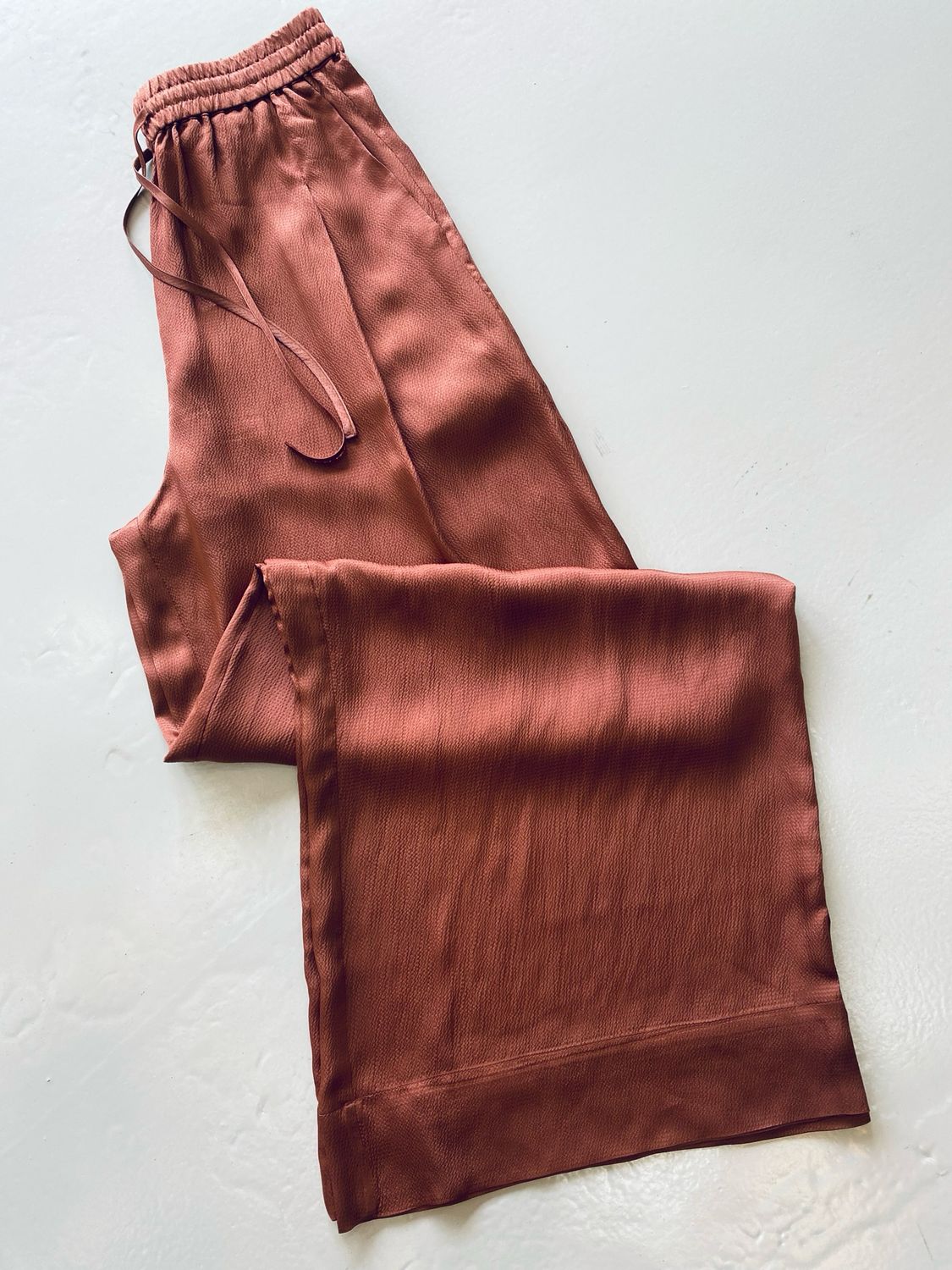 Essentiel Antwerp wide leg track pants Brique Hollusk