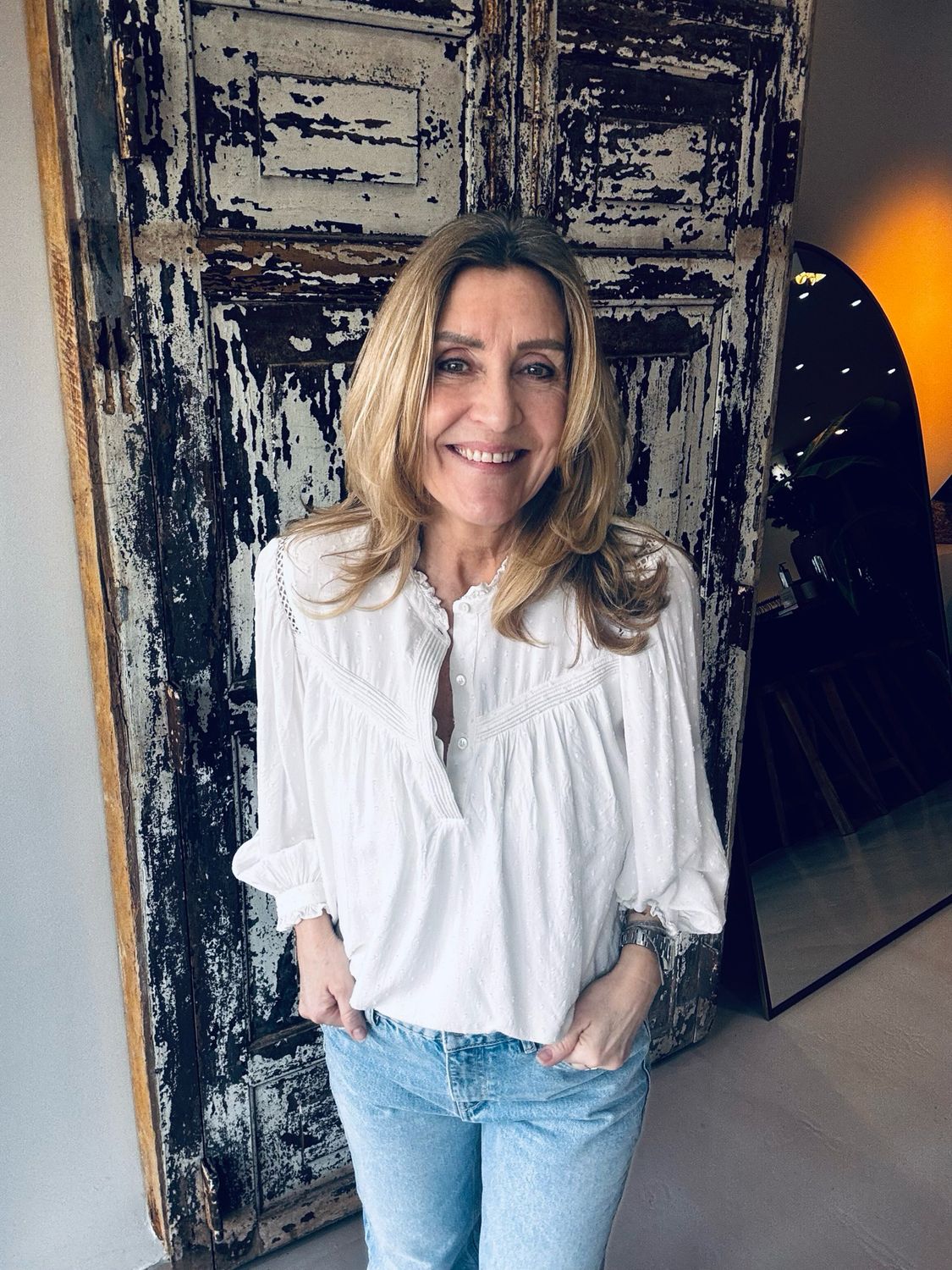 ba&amp;sh Pintor blouse Off White 1E25PINT