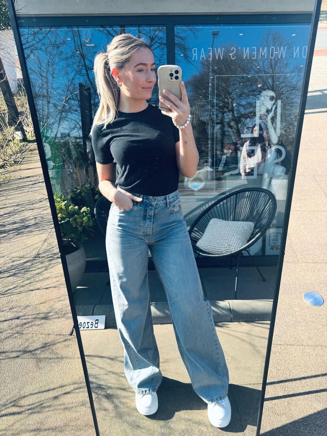 Lois skater loose jeans blauw 2782-7577