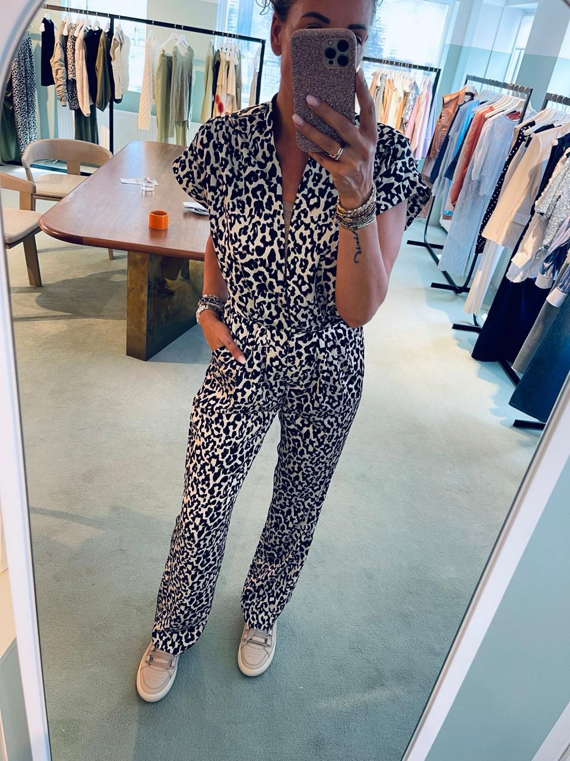Dante6 Oyana leopard printed jumpsuit Multicolour 251143
