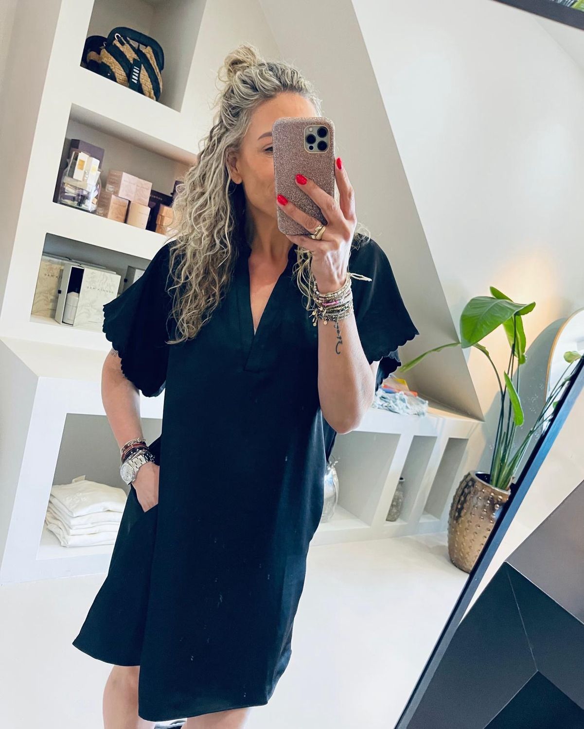 Bruuns Bazaar BeckiaBBWendis dress Zwart BBW4490