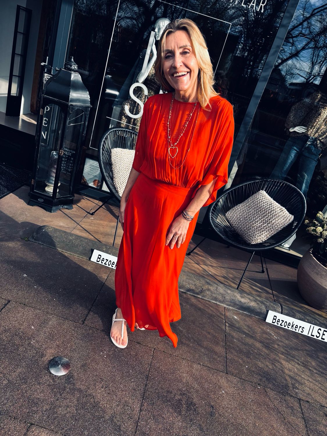 Essentiel Antwerp Dress Brique Hikart