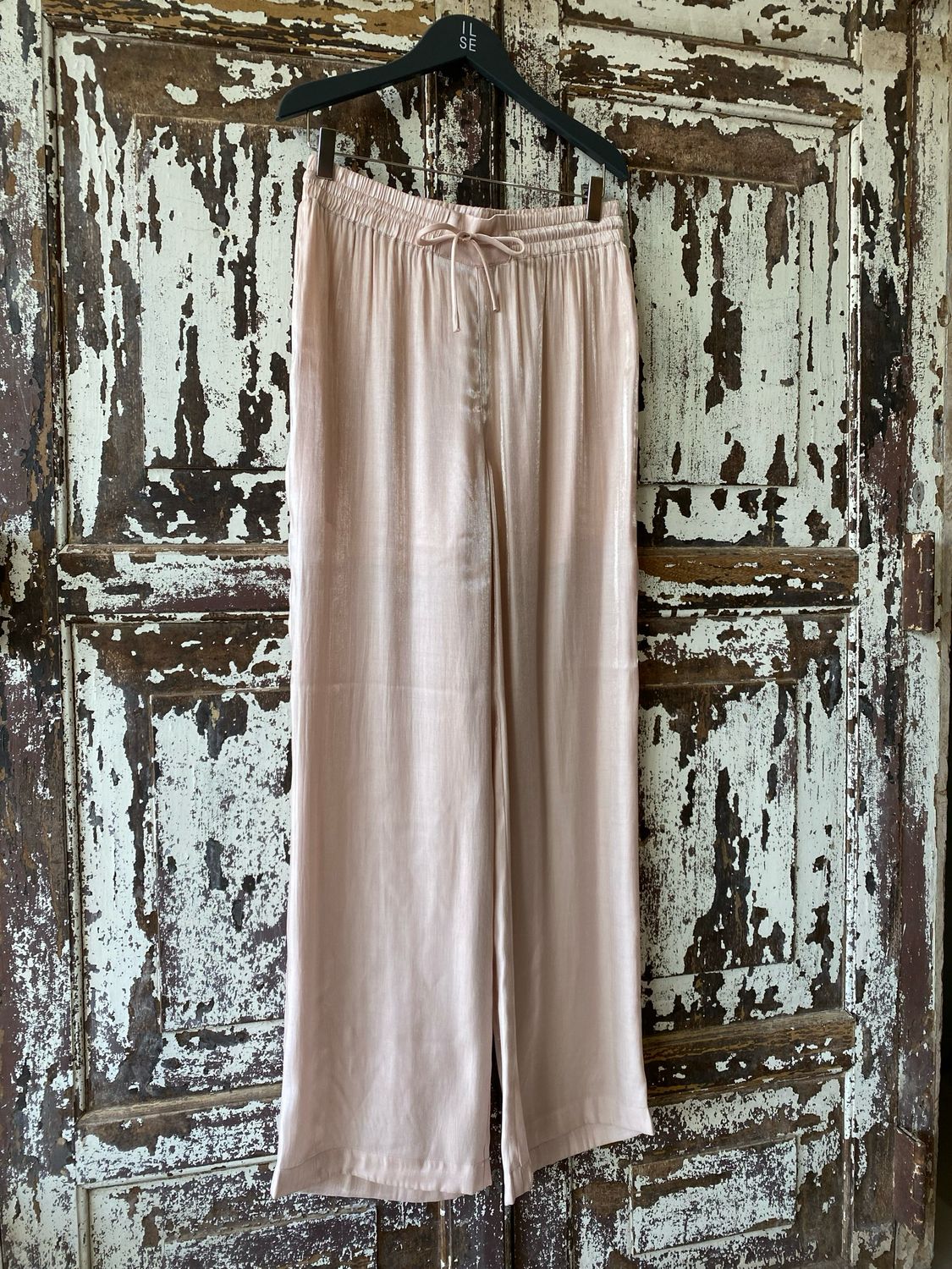 Dante6 Soir shimmer wide leg pants Peach Fuzz 251139