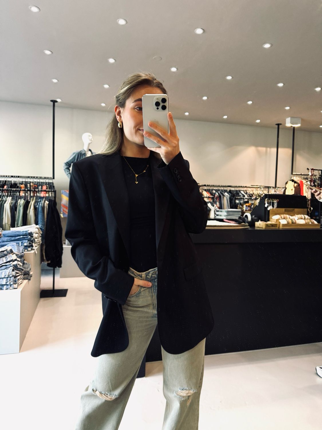 ba&sh Blazer Visha Zwart 1E25VISH