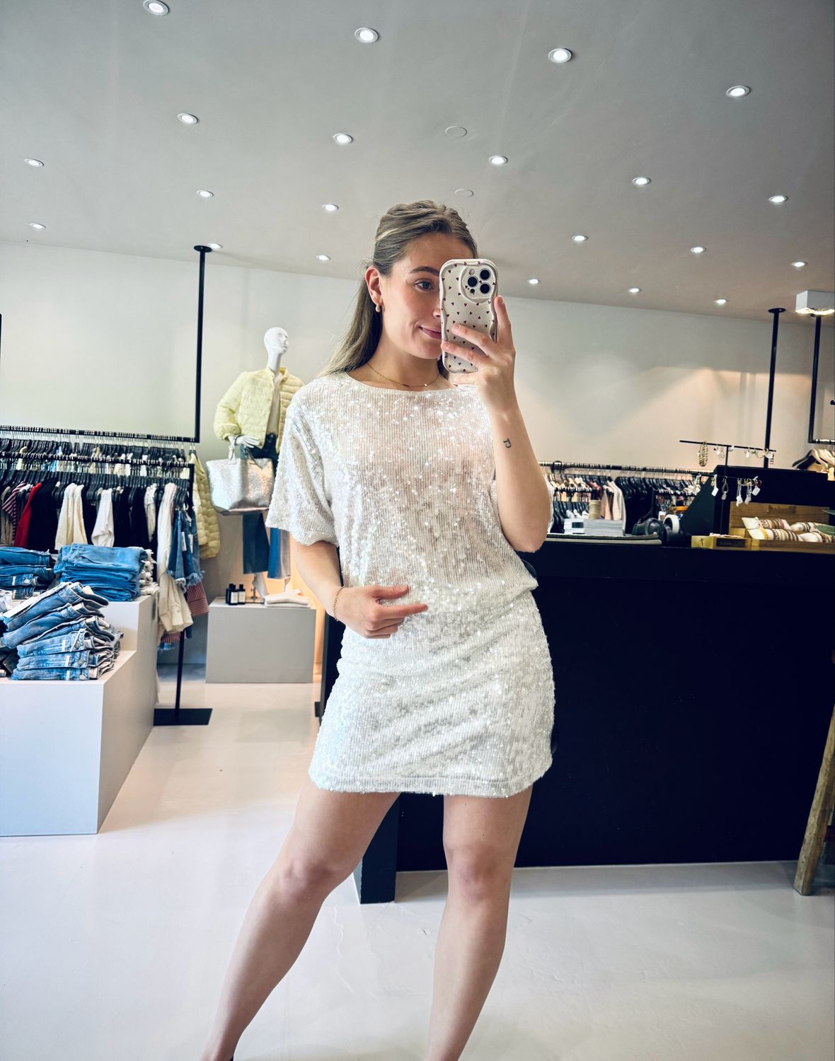 Bruuns Bazaar Mossrose BB joan skirt Off white BBW4403