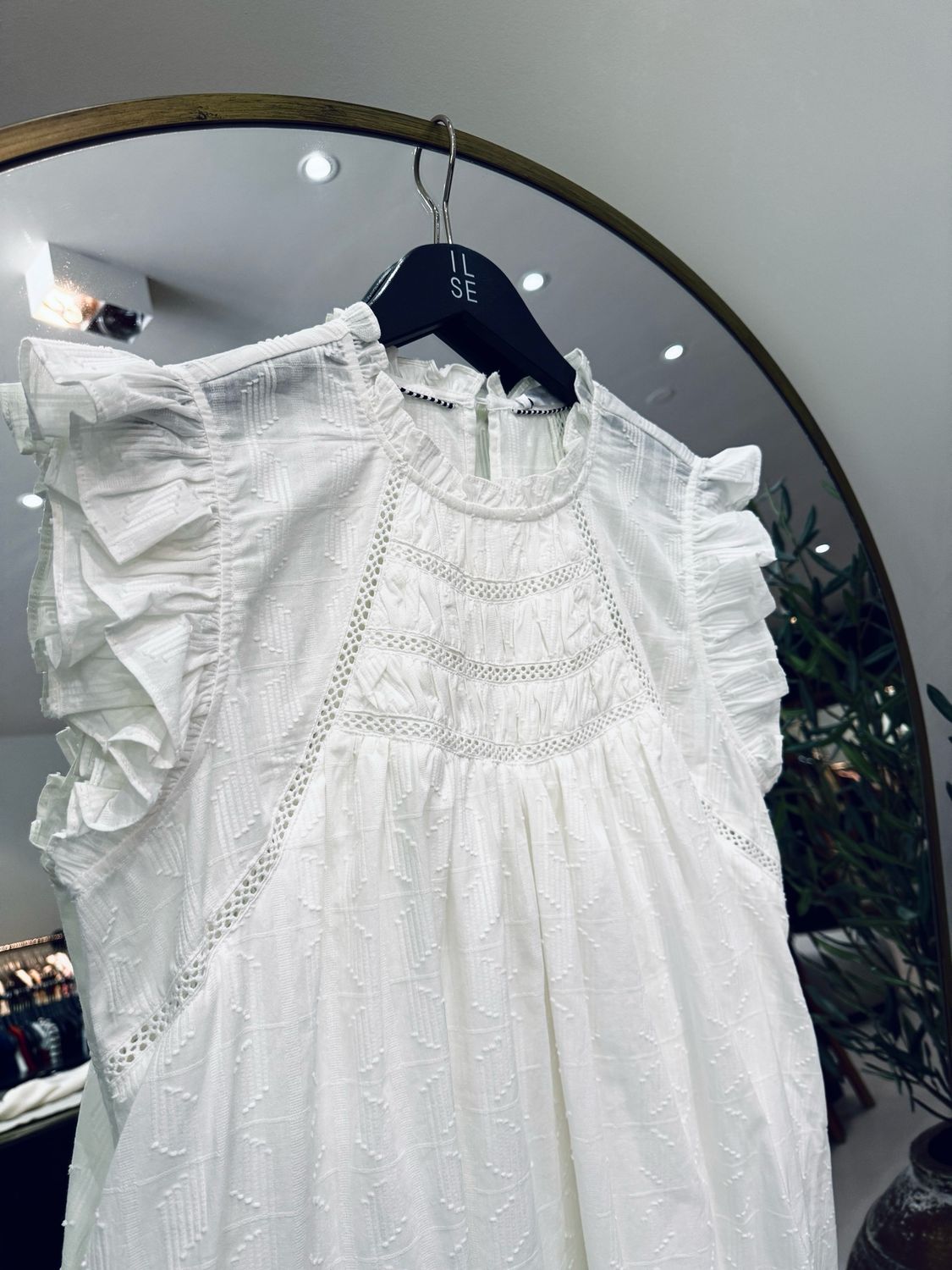 Co&#39;couture Top Off white CarynnCC frill Top