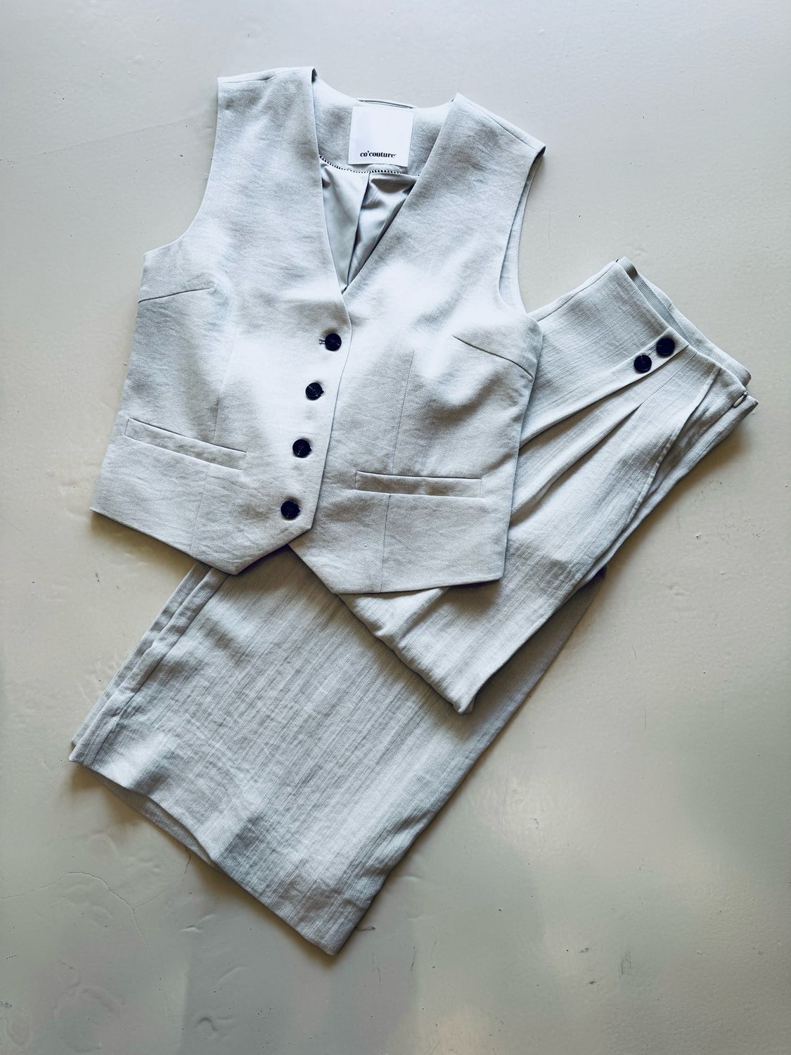 Co&#39;couture EvaCC pleat LL pants Grijs 31473